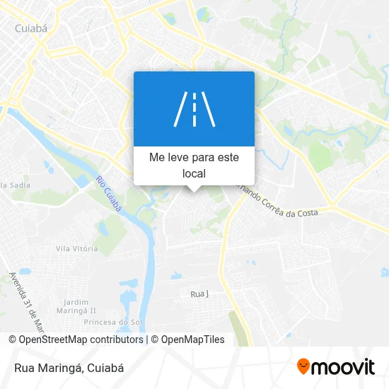 Rua Maringá mapa