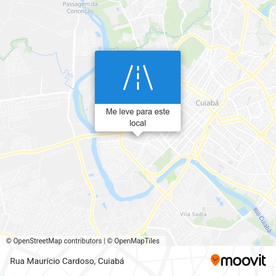Rua Maurício Cardoso mapa