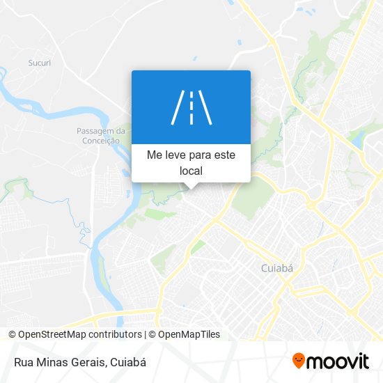 Rua Minas Gerais mapa