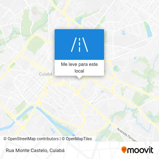 Rua Monte Castelo mapa