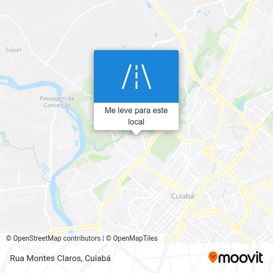 Rua Montes Claros mapa