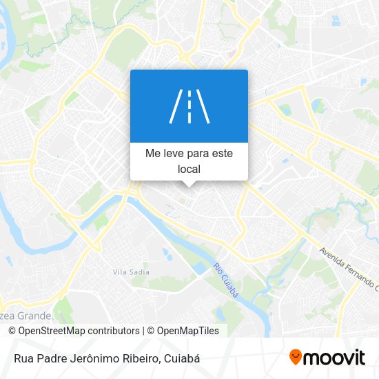 Rua Padre Jerônimo Ribeiro mapa