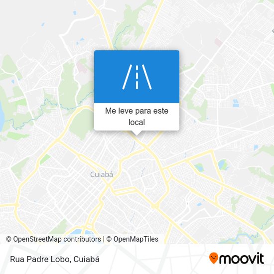 Rua Padre Lobo mapa
