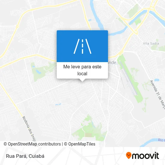 Rua Pará mapa