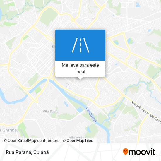 Rua Paraná mapa