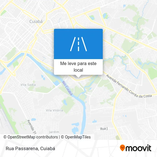Rua Passarena mapa