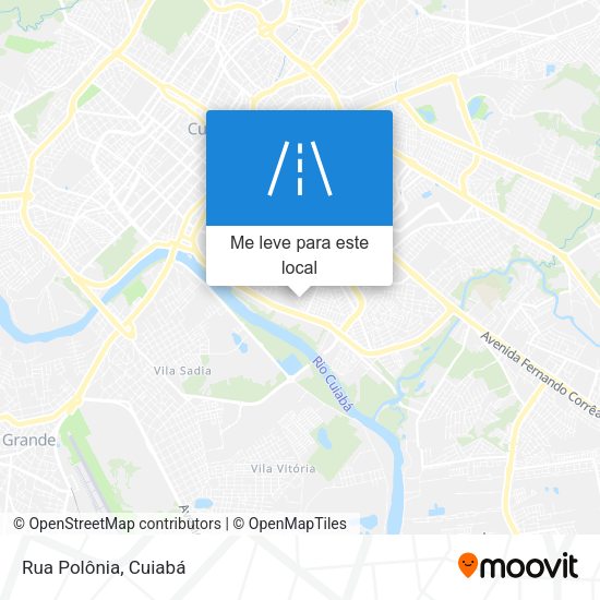 Rua Polônia mapa