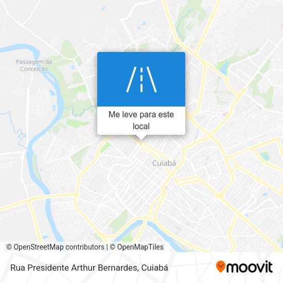 Rua Presidente Arthur Bernardes mapa