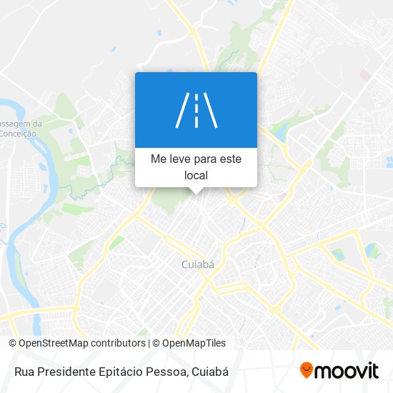 Rua Presidente Epitácio Pessoa mapa