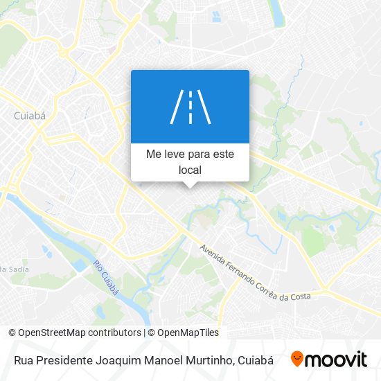 Rua Presidente Joaquim Manoel Murtinho mapa