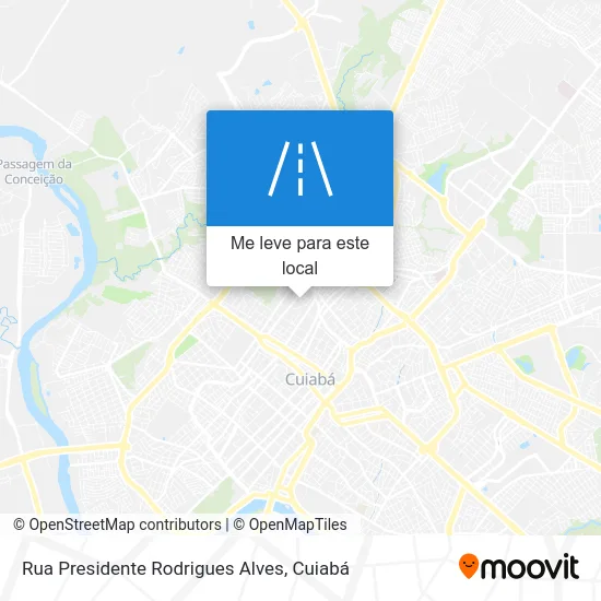 Rua Presidente Rodrigues Alves mapa