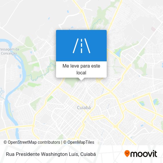 Rua Presidente Washington Luís mapa