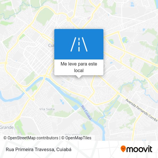 Rua Primeira Travessa mapa