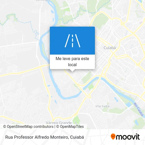 Rua Professor Alfredo Monteiro mapa