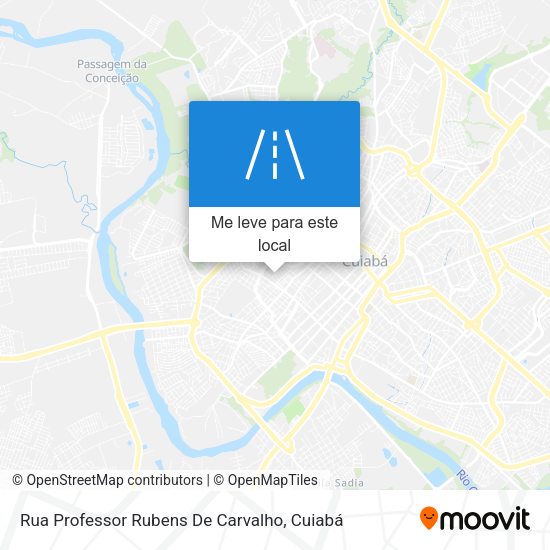 Rua Professor Rubens De Carvalho mapa