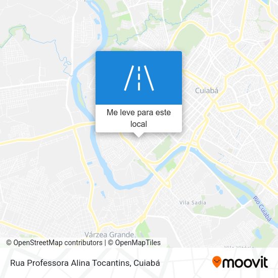 Rua Professora Alina Tocantins mapa