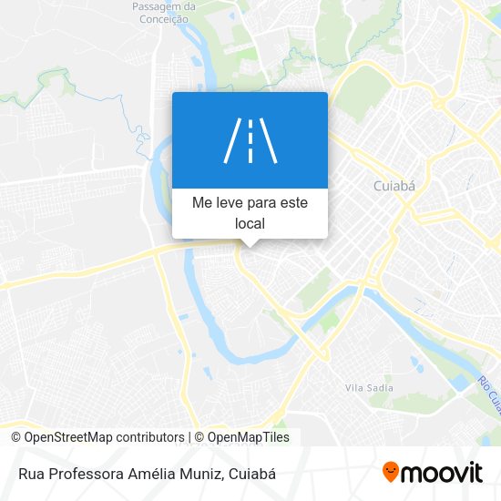 Rua Professora Amélia Muniz mapa