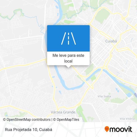 Rua Projetada 10 mapa