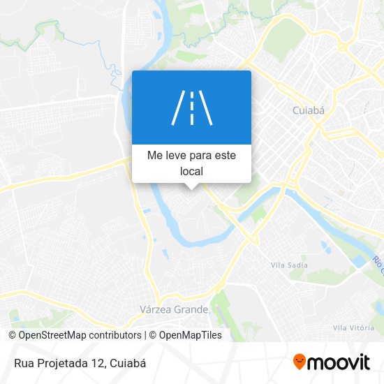 Rua Projetada 12 mapa
