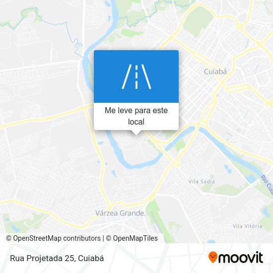 Rua Projetada 25 mapa