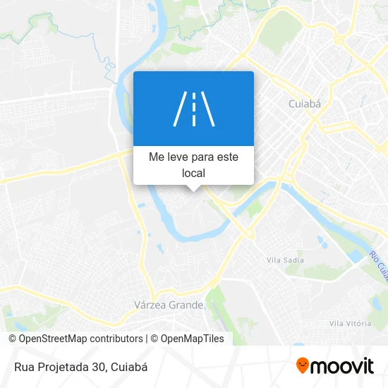 Rua Projetada 30 mapa