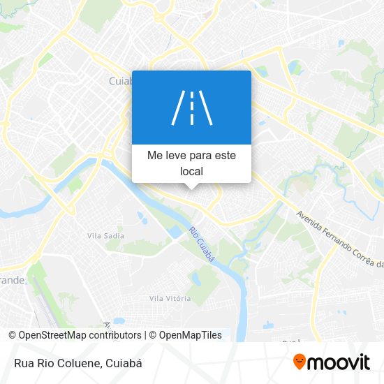 Rua Rio Coluene mapa