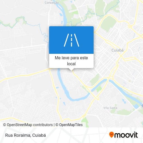 Rua Roraima mapa