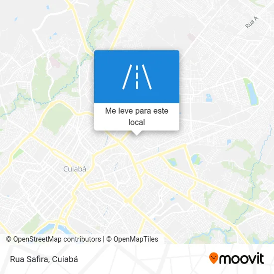 Rua Safira mapa