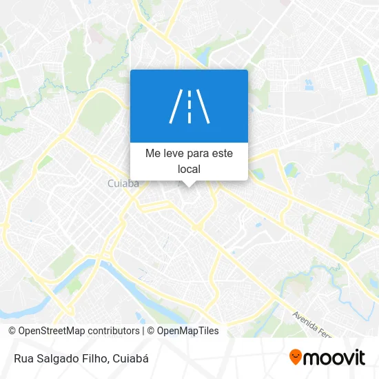 Rua Salgado Filho mapa