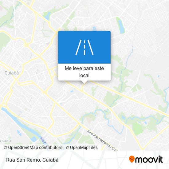 Rua San Remo mapa