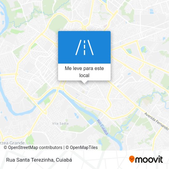Rua Santa Terezinha mapa