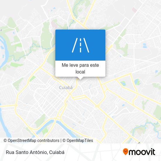 Rua Santo Antônio mapa