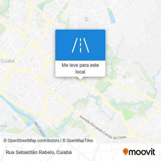 Rua Sebastião Rabelo mapa