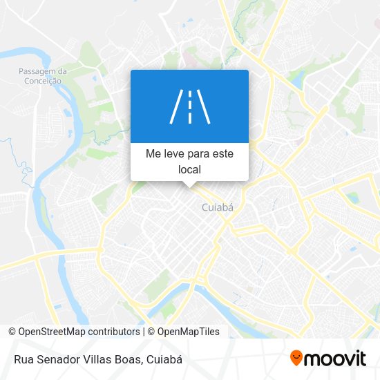 Rua Senador Villas Boas mapa