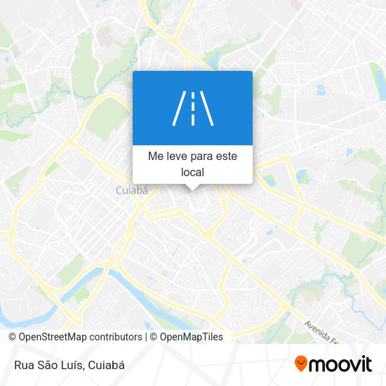 Rua São Luís mapa