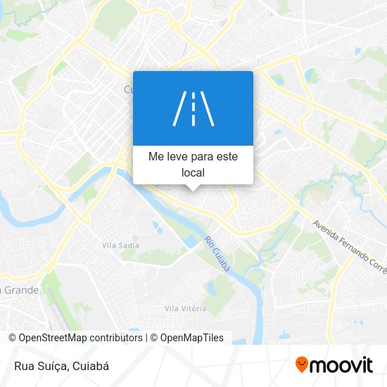 Rua Suíça mapa