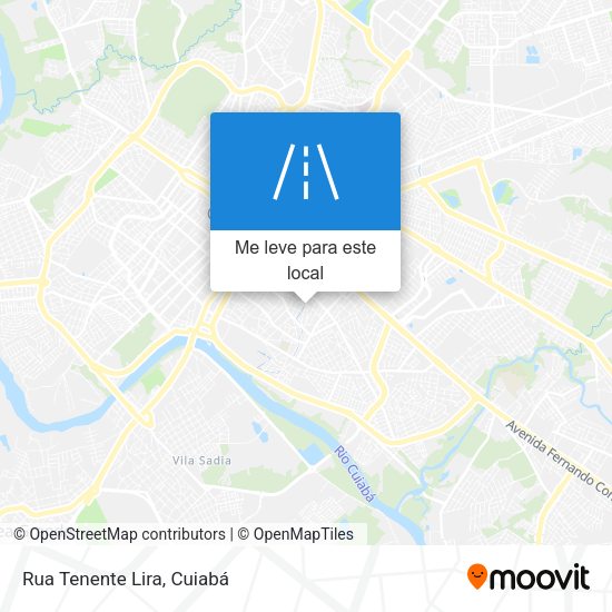 Rua Tenente Lira mapa