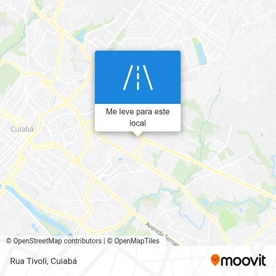 Rua Tivoli mapa
