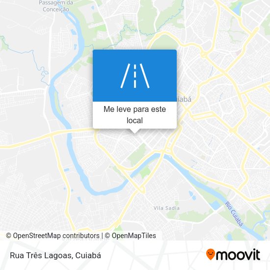Rua Três Lagoas mapa