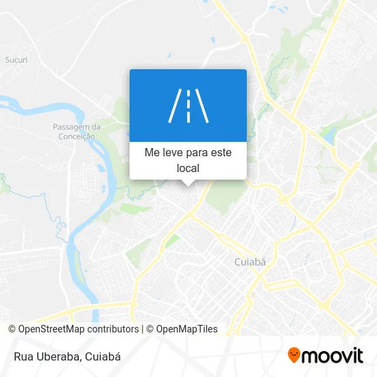 Rua Uberaba mapa