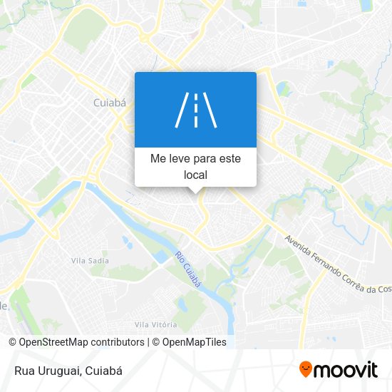 Rua Uruguai mapa