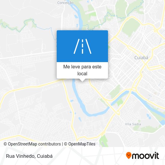 Rua Vinhedo mapa