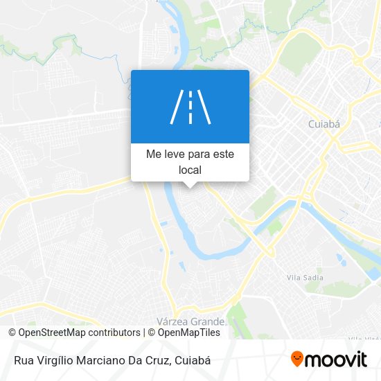 Rua Virgílio Marciano Da Cruz mapa