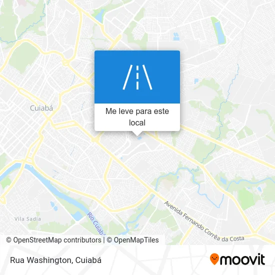 Rua Washington mapa