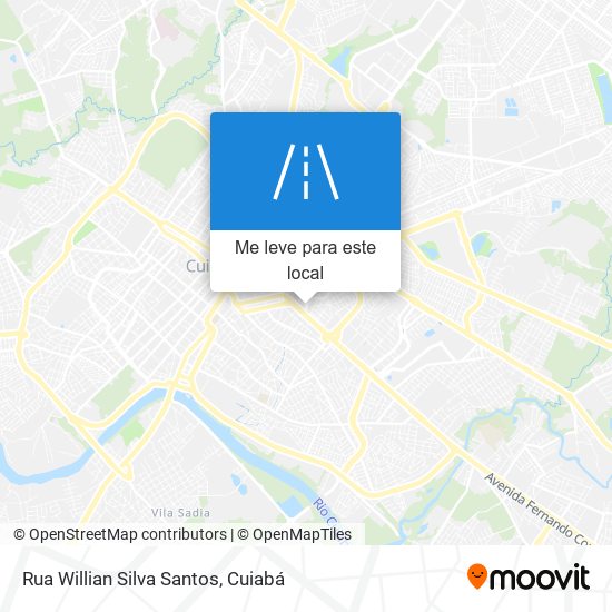 Rua Willian Silva Santos mapa