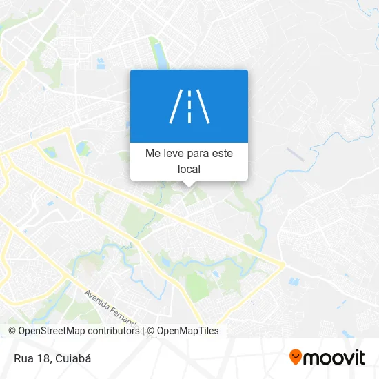 Rua 18 mapa