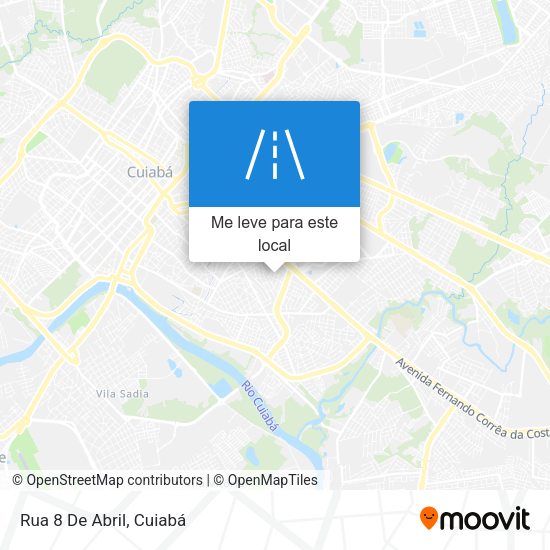 Rua 8 De Abril mapa