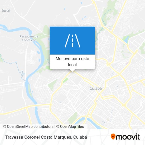 Travessa Coronel Costa Marques mapa