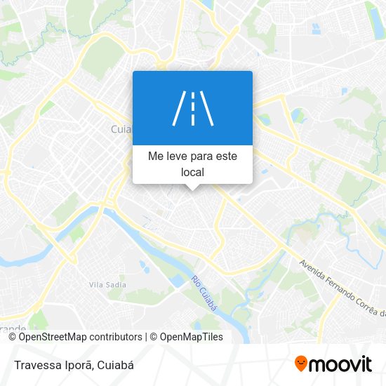 Travessa Iporã mapa