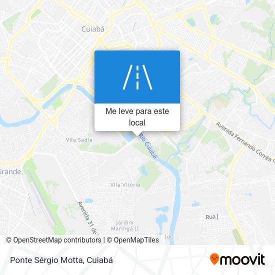 Ponte Sérgio Motta mapa